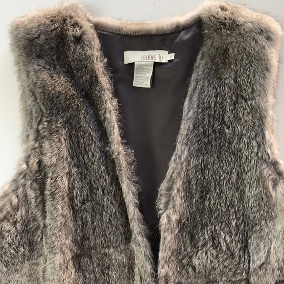 INTERMIX Jackets & Blazers - Gray rabbit fur vest INTERMIX Jackets & Blazers - Gray rabbit fur vest